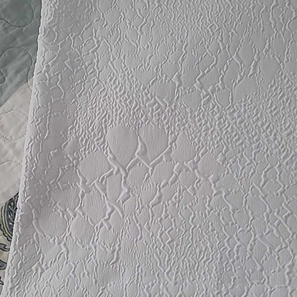 White Fabric Shower Curtain NWOT